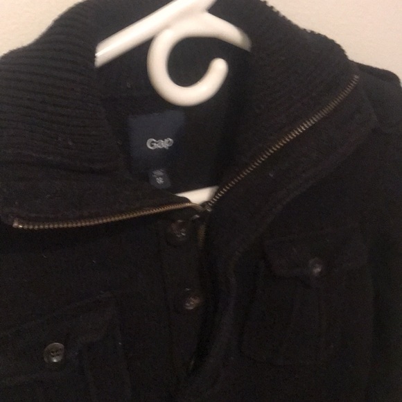 Vintage Gap Quarter Zip Utility Sweater with buttons and 2 front pockets classic - Picture 5 of 10